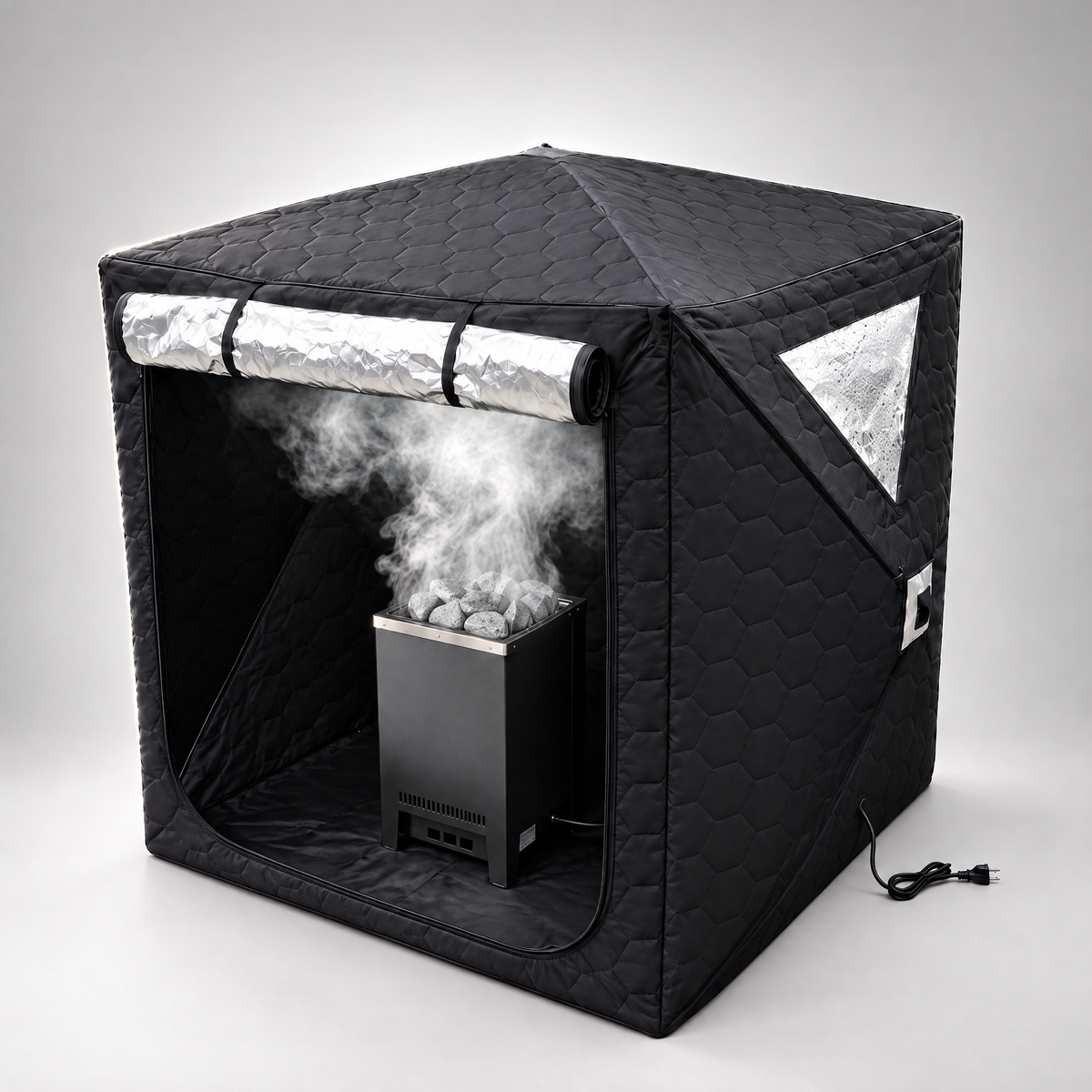 Sauna Cube mit Elektro-Ofen